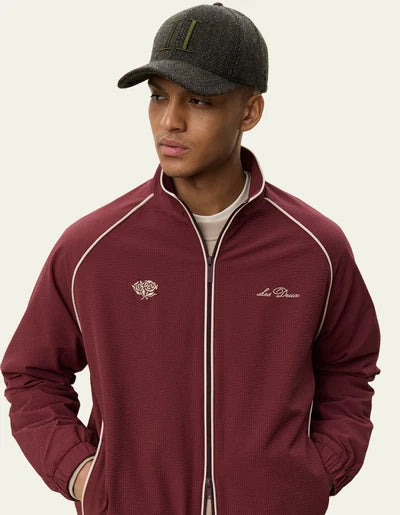Seersucker Track Jacket