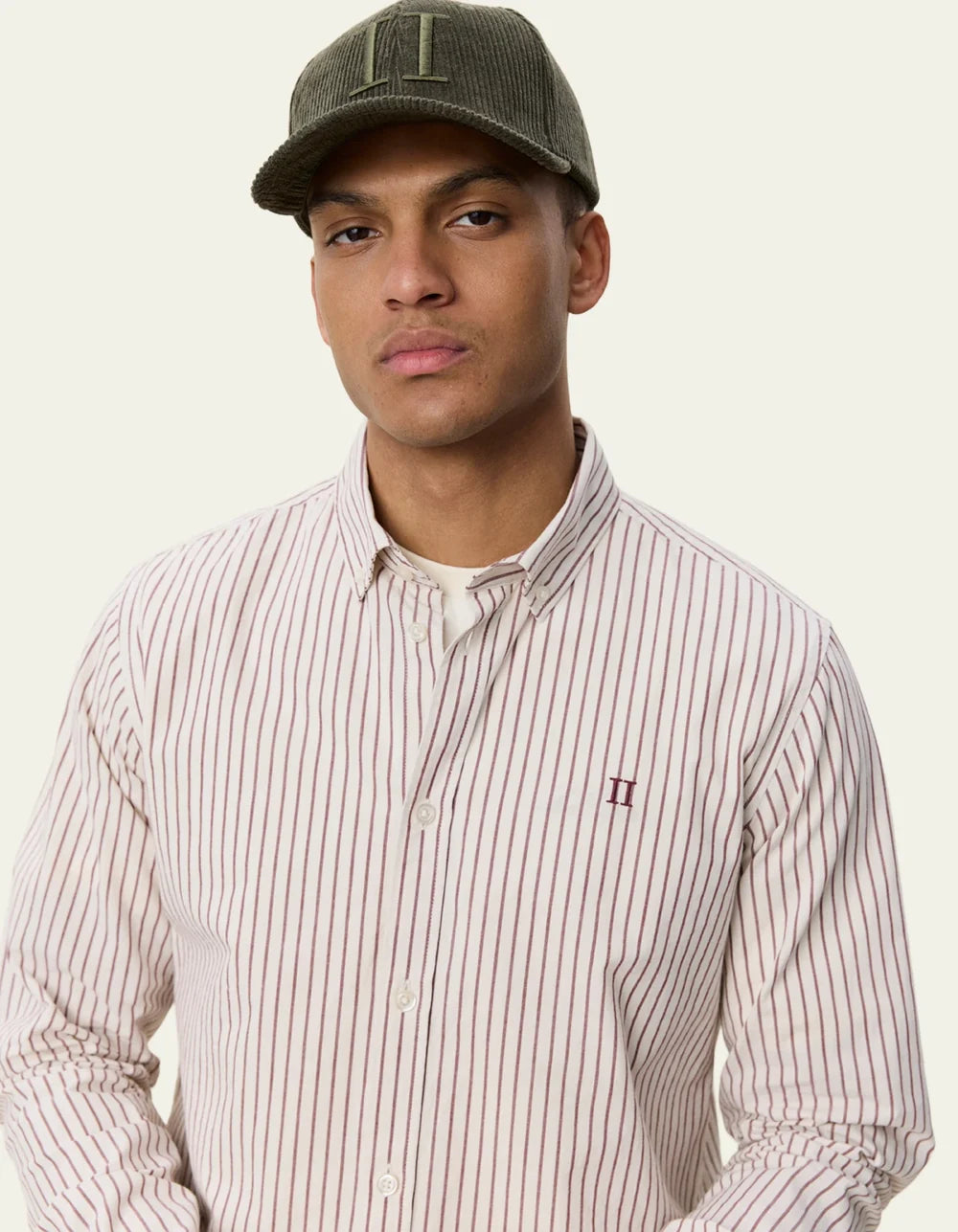 Chemise Oxford légère à rayures
