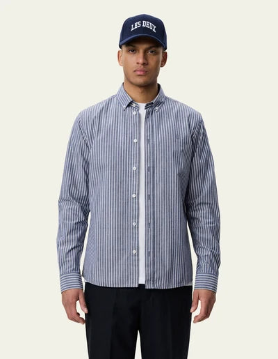 Chemise Oxford légère à rayures