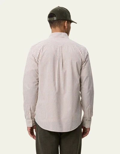Chemise Oxford légère à rayures