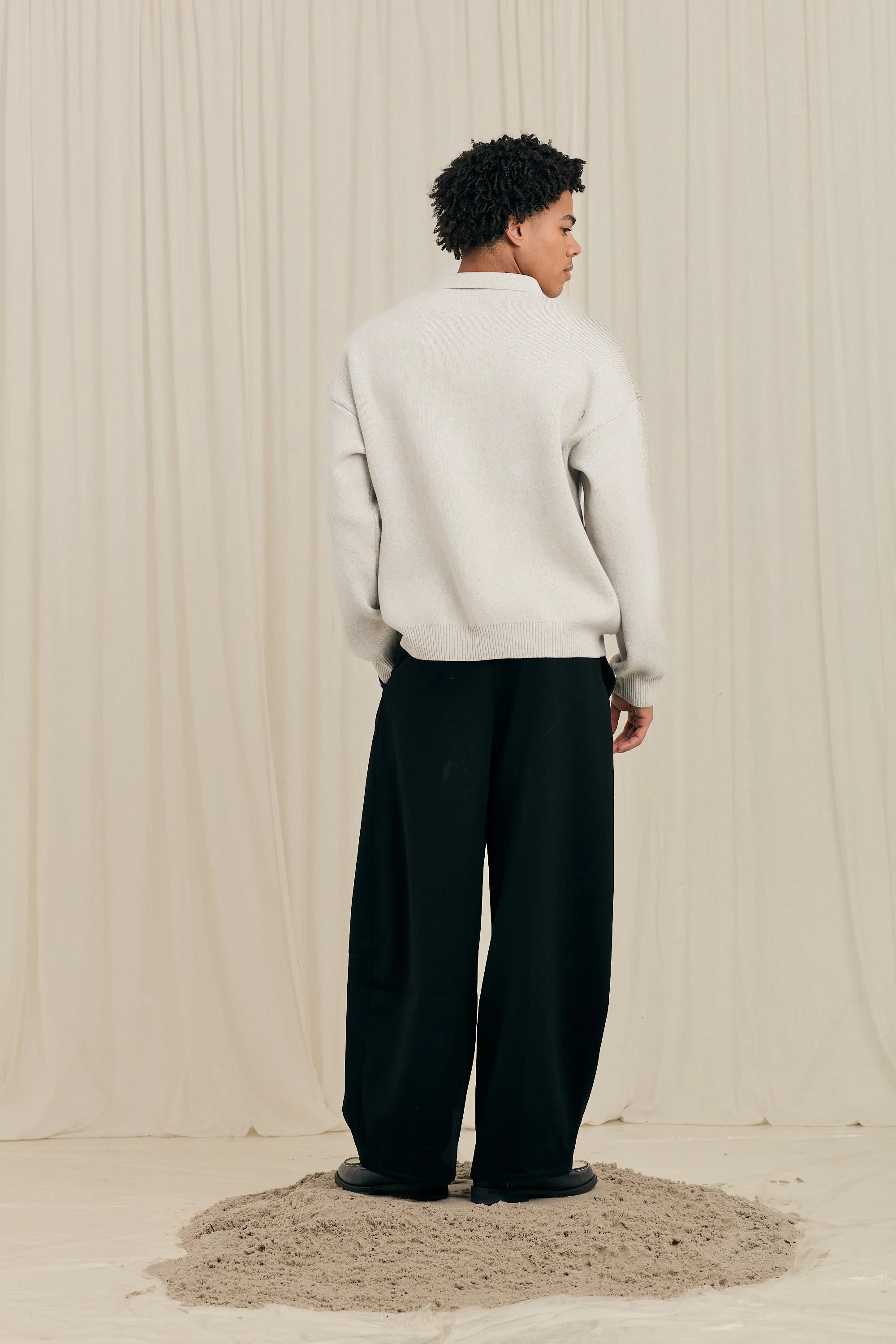 Zipper Polo Knit