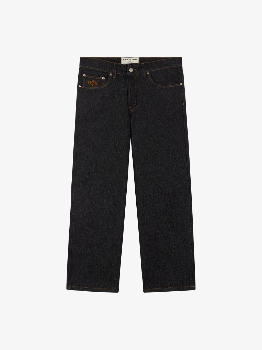 Le pantalon regular en denim brut