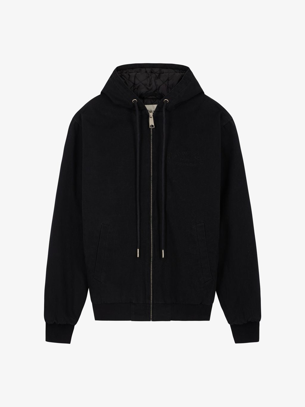 Le hoodie zippé en canvas