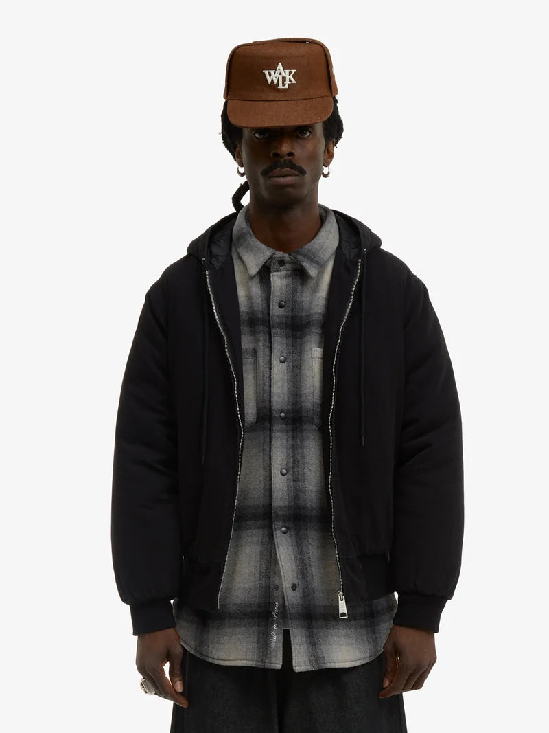 Le hoodie zippé en canvas